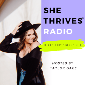 She Thrives Radio podcast logo